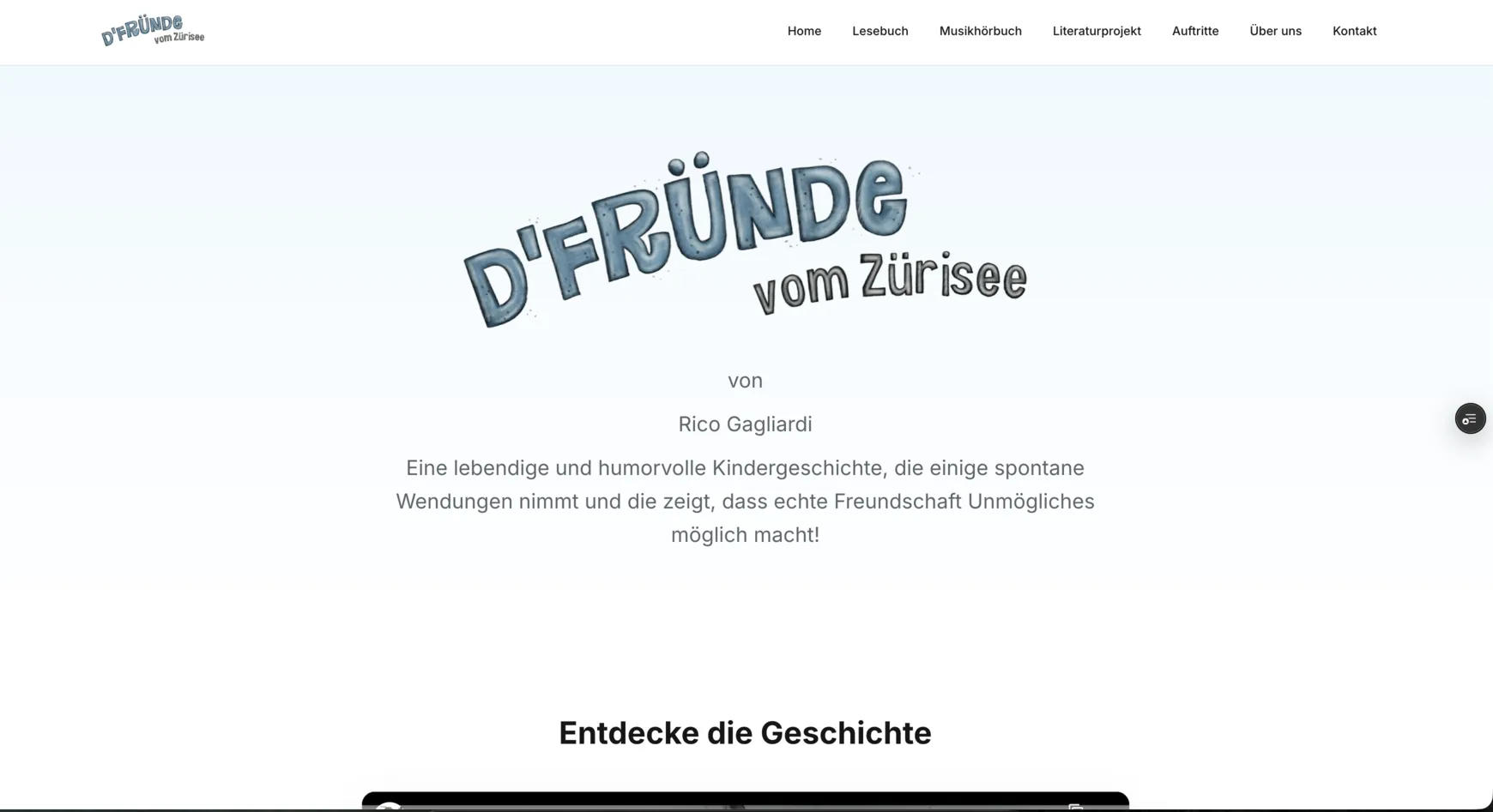Vorschau der Website von D'Fründe vom Zürisee